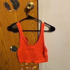 Crop top and biker shorts set